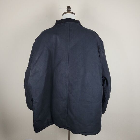 Carhartt Jacket 4XL Black Loose Fit Firm Duck Insulated Traditional Work C003 - Picture 4 of 13